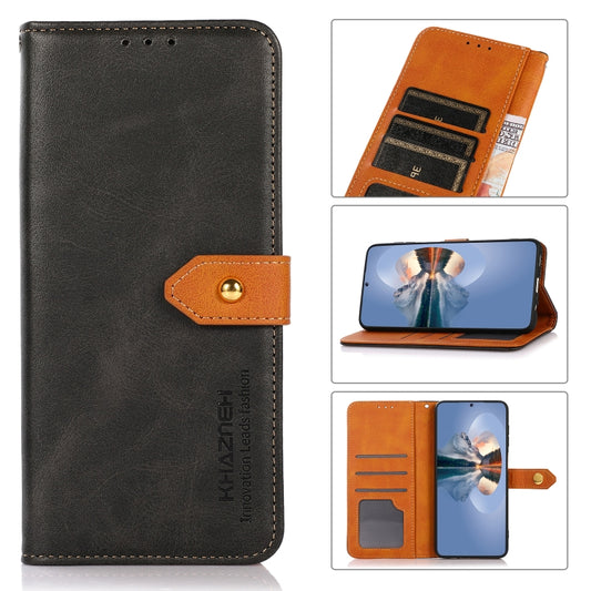 KHAZNEH Dual-color Cowhide Texture Leather Phone Case, For Nokia G60 5G, For Xiaomi Redmi K50 Ultra/12T/12T Pro, For Samsung Galaxy S23, For Samsung Galaxy S23+, For Samsung Galaxy S23 Ultra
