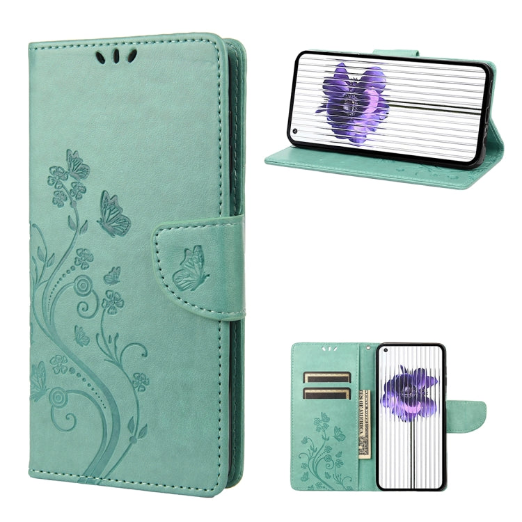 Butterfly Flower Pattern Flip Leather Phone Case, For Samsung Galaxy A23e / A23s, For Motorola Moto E22 / E22i, For Nothing Phone 1