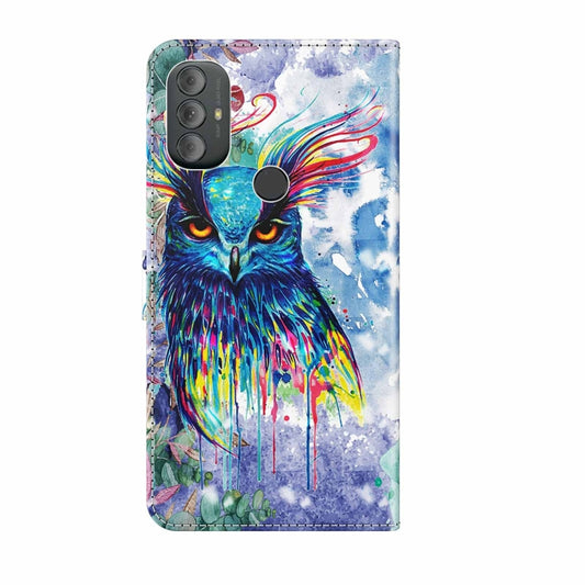 3D Painting Pattern TPU + PU Phone Case