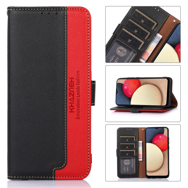 KHAZNEH Litchi Texture Leather RFID Phone Case, For Samsung Galaxy S23 5G, For Samsung Galaxy S23+ 5G, For Samsung Galaxy S23 ultra 5G