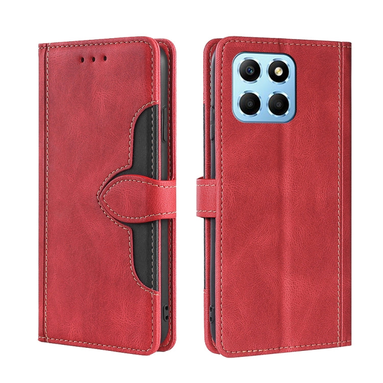 Skin Feel Magnetic Buckle Leather Phone Case, For Motorola Moto E22/E22i, For Samsung Galaxy A04, For TCL 305i, For Nokia G60 5G, For Honor X8 5G/X6