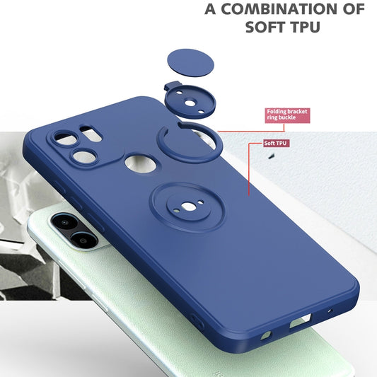 Ring Kickstand TPU Silicone Phone Case, For Xiaomi Redmi A1, For Samsung Galaxy S23 ultra 5G