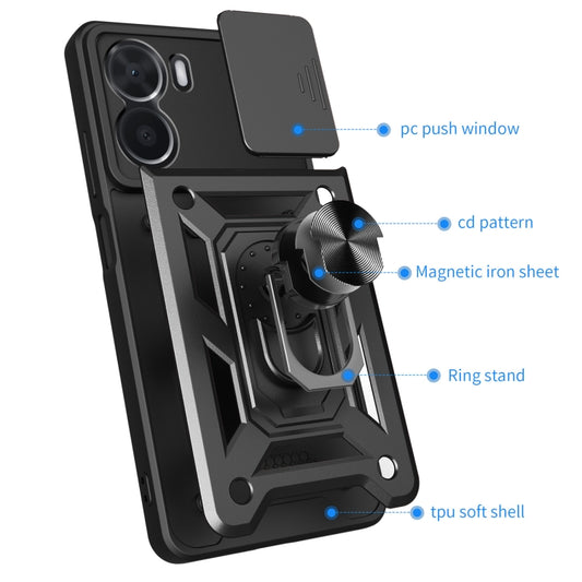 Sliding Camera Cover Design TPU+PC Phone Case