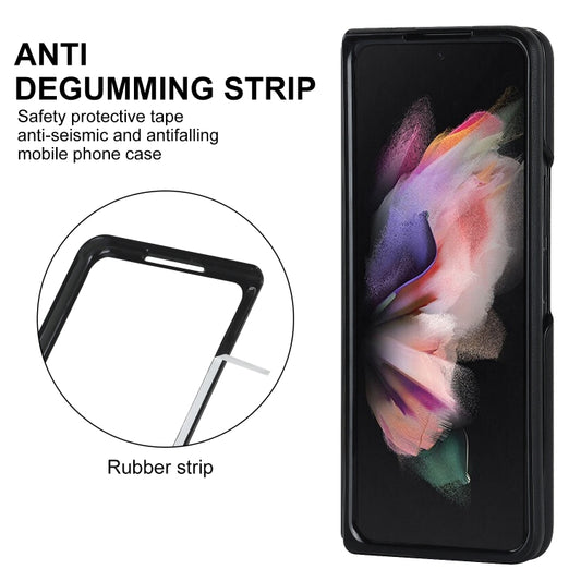Rhombic Microfiber Folding Phone Case
