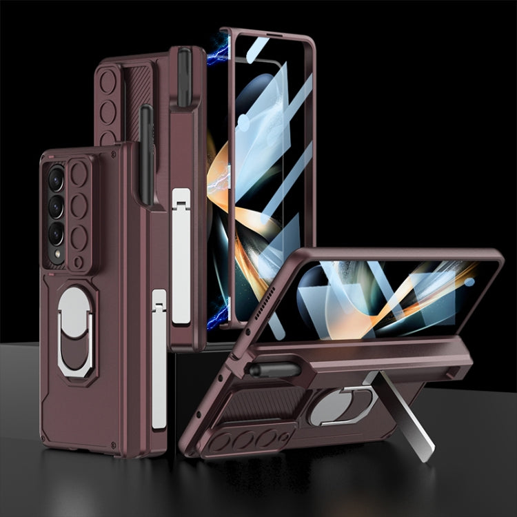 GKK Integrated Magnetic Folding Phone Case with Pen Case