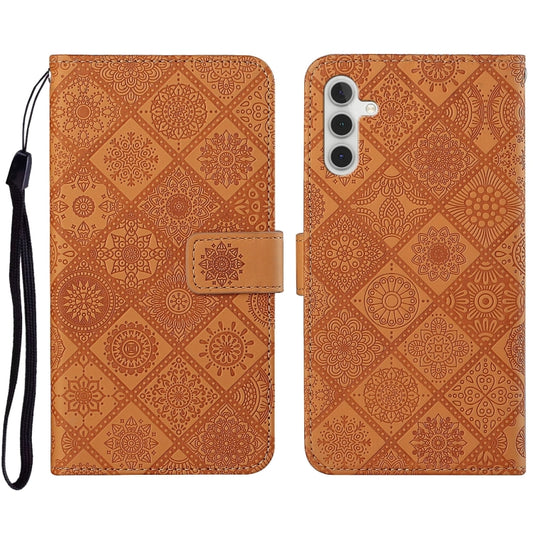Ethnic Style Embossed Pattern Leather Phone Case