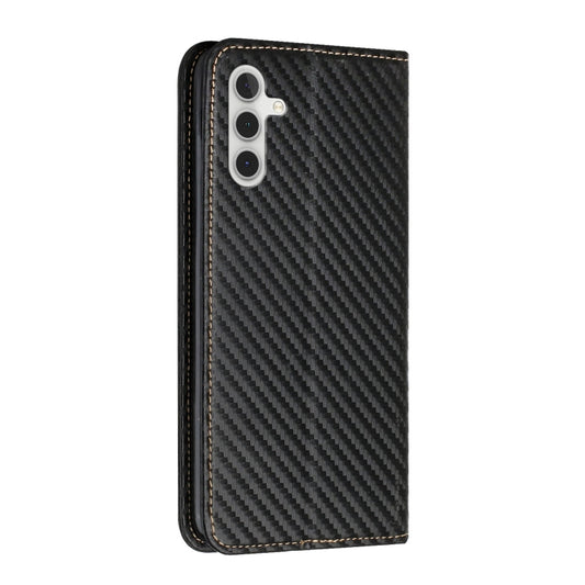 Carbon Fiber Texture Flip Holder Leather Phone Case