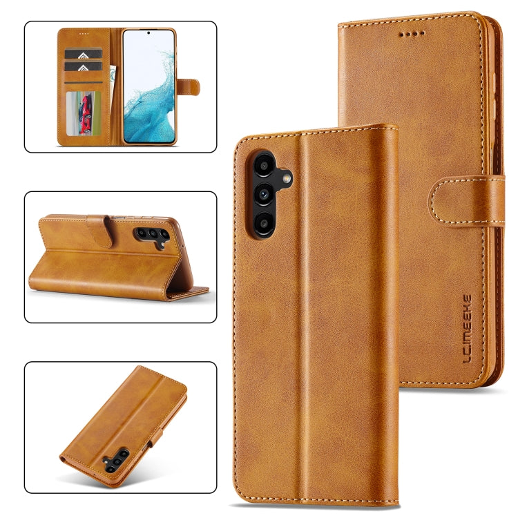 LC.IMEEKE Calf Texture Leather Phone Case