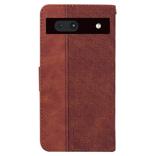 Geometric Embossed Flip Leather Phone Case