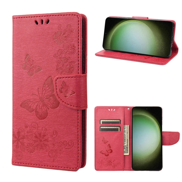 Butterfly Embossed Horizontal Flip Leather Phone Case