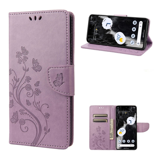 Butterfly Flower Pattern Flip Leather Phone Case