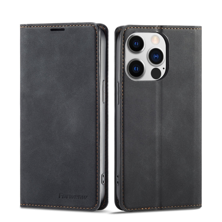 Forwenw Dream Series Oil Edge Strong Magnetism Leather Phone Case