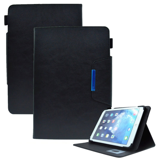 Suede Cross Texture Magnetic Clasp Leather Tablet Case