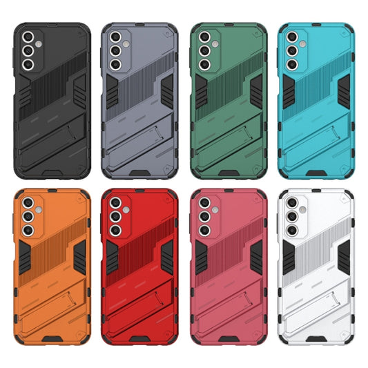 Punk Armor 2 in 1 PC + TPU Shockproof Phone Case with Invisible Holder