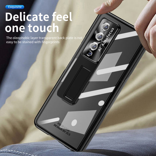 Magnetic Hinges Plating Phone Case with Holder