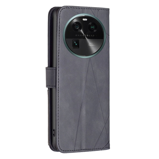 Magnetic Buckle Rhombus Texture Leather Phone Case