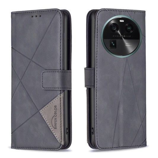 Magnetic Buckle Rhombus Texture Leather Phone Case
