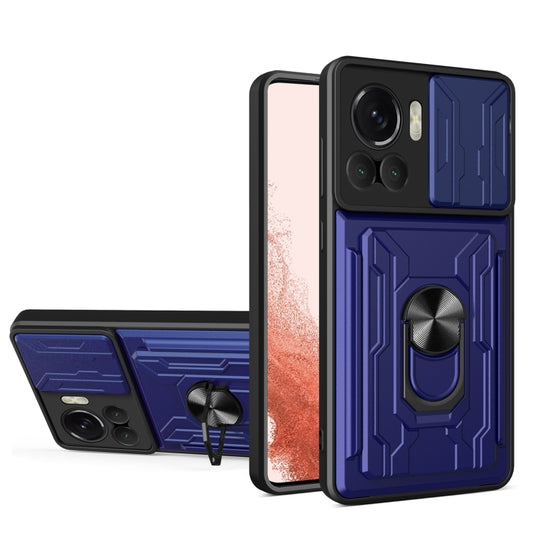 Sliding Camshield TPU+PC Phone Case with Card Slot