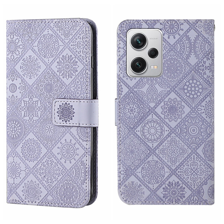 Ethnic Style Embossed Pattern Leather Phone Case