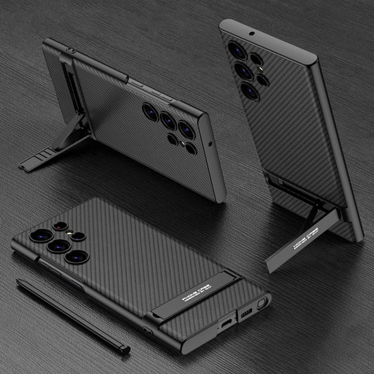 GKK Triumph Ultra-Thin Plain Leather Phone Case with Holder