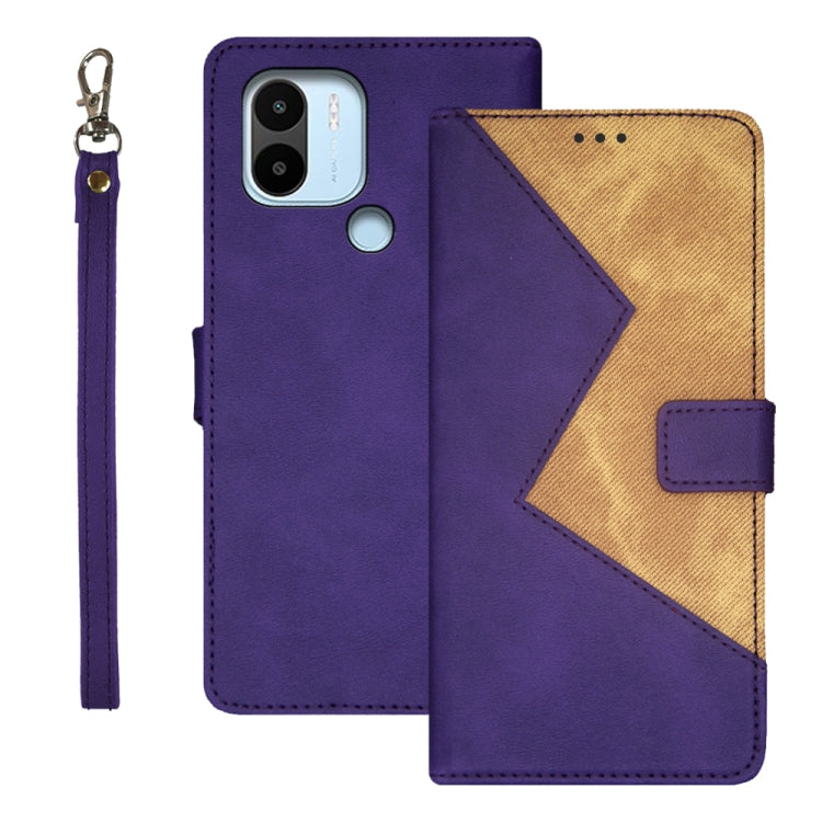 idewei Two-color Splicing Leather Phone Case