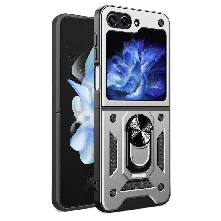 Armor Magnetic Bracket TPU+PC Phone Case, For Samsung Galaxy Z Flip7, For Samsung Galaxy Z Flip6 / Flip7 FE, For Samsung Galaxy Z Flip5
