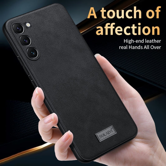 SULADA Shockproof TPU Hybrid Handmade Leather Phone Case