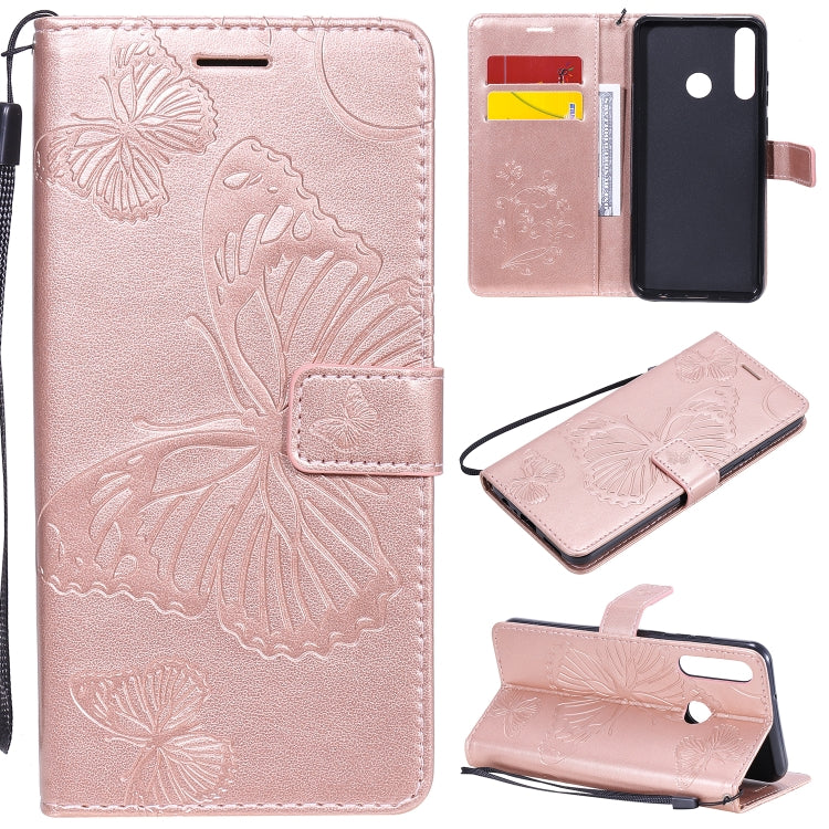 3D Butterflies Embossing Pattern Horizontal Flip Leather Case with Holder & Card Slot & Wallet