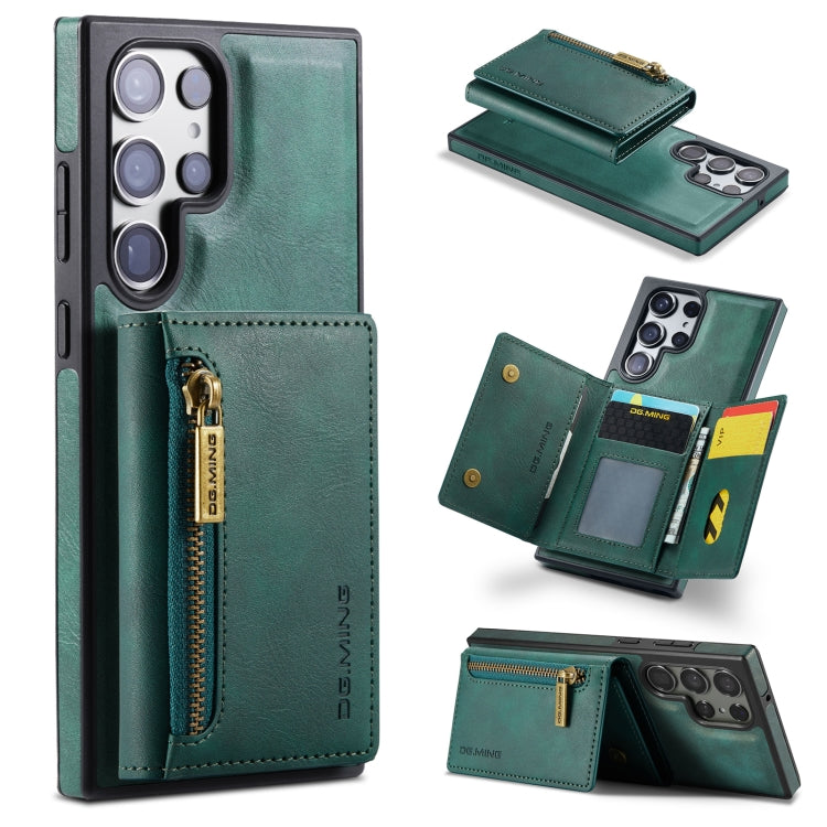 DG.MING M5 Series Zip RFID Multi Card Detachable Leather Phone Case