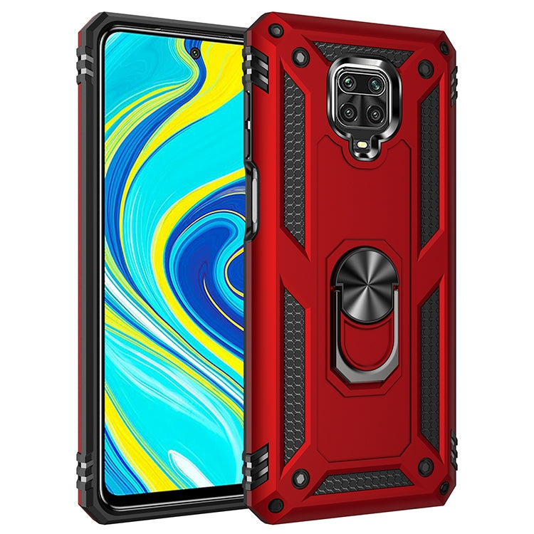Shockproof TPU + PC Protective Case with 360 Degree Rotating Holder, For Xiaomi Redmi Note 9 Pro