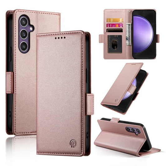 Side Buckle Magnetic Frosted Leather Phone Case