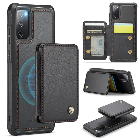 JEEHOOD J05 Business Magnetic Style RFID Leather Phone Case