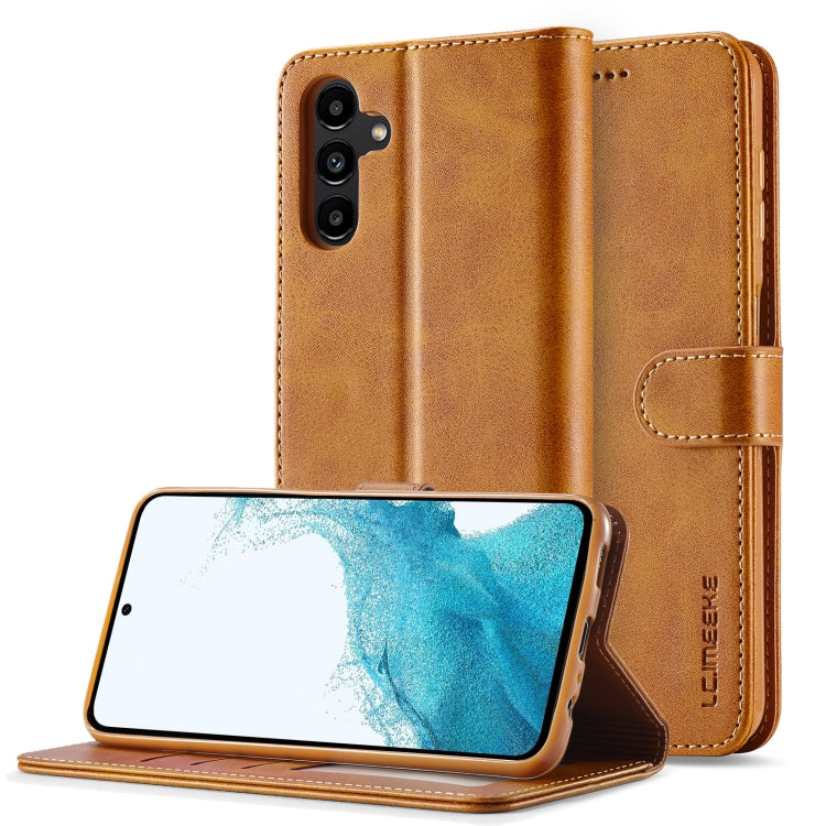 LC.IMEEKE Calf Texture Leather Phone Case