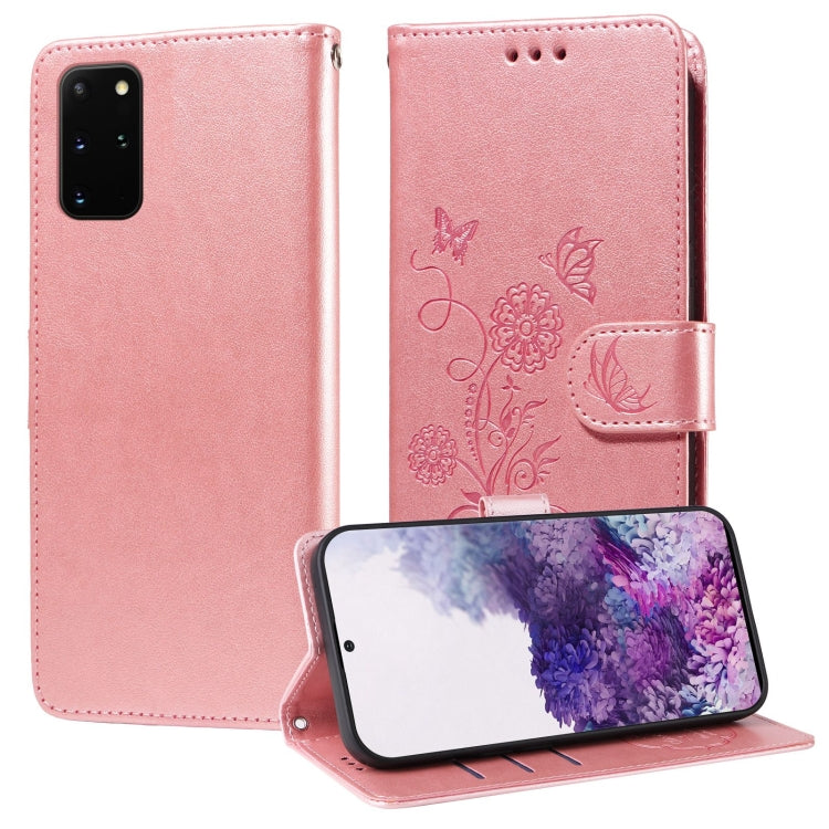 Embossed Butterfly Flowers Leather Phone Case