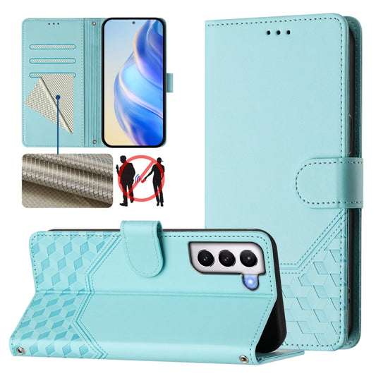 Honeycomb Embossing RFID Leather Phone Case