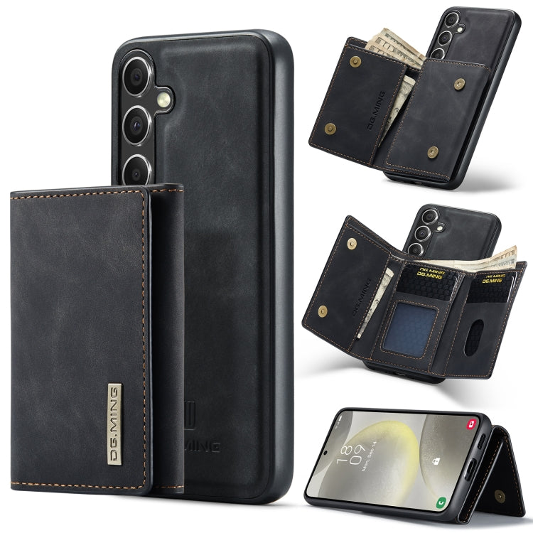 DG.MING M1 Series 3-Fold Multi Card Wallet + Magnetic Phone Case, For Samsung Galaxy S25 Edge 5G, For Samsung Galaxy S25 Ultra 5G, For Samsung Galaxy S24 FE 5G