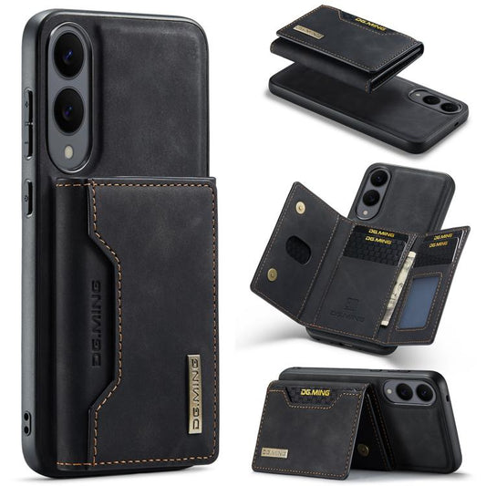 DG.MING M2 Series 3-Fold Multi Card Bag + Magnetic Phone Case, For Samsung Galaxy S25 Edge 5G, For Samsung Galaxy S25 Ultra 5G, For Samsung Galaxy S24 FE 5G