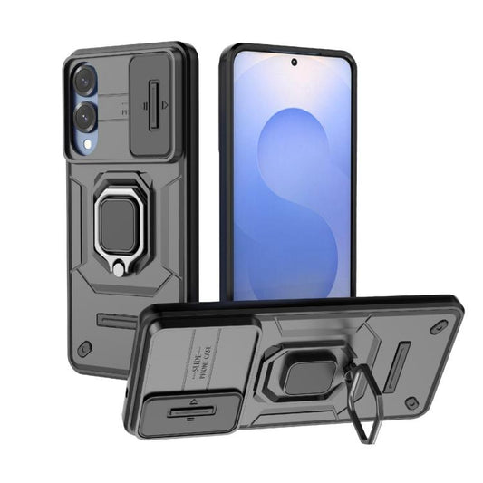 Sliding Camshield TPU + PC Shockproof Phone Case with Holder