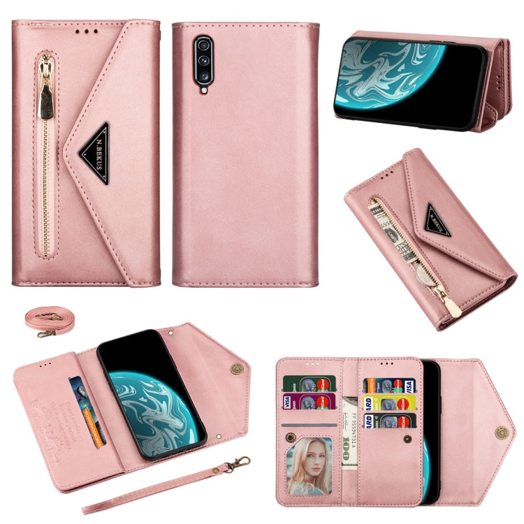 Skin Feel Zipper Horizontal Flip Leather Case with Holder & Card Slots & Photo Frame & Lanyard & Long Rope, For Samsung Galaxy A10 / M10, For Samsung Galaxy A20 / A30 / M10s, For Samsung Galaxy A20e / A10e, For Samsung Galaxy A20s, For Samsung Galaxy A...