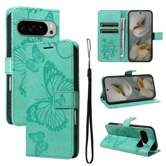 3D Butterfly Embossed Pattern Flip Leather Phone Case, For Google Pixel 10 Pro XL Global, For Google Pixel 10 Global