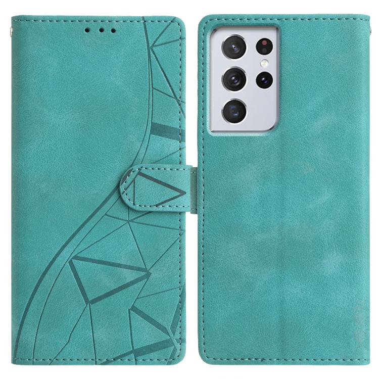 Triangles Embossed Leather Phone Case