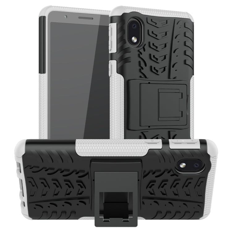 Tire Texture Shockproof TPU + PC Protective Case with Holder, For Samsung Galaxy A01 Core, For Sony Xperia L4, For Google Pixel 5, For Nokia 1.3