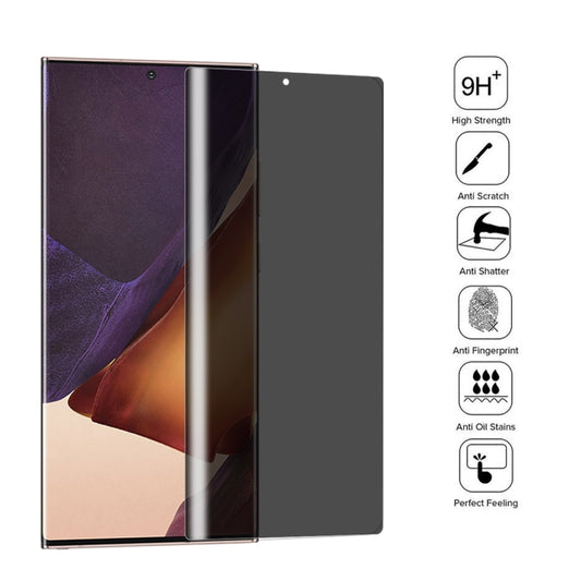 For Samsung Galaxy Note20 Ultra 9H 3D Curved Anti-peeping Full Screen Tempered Glass Film