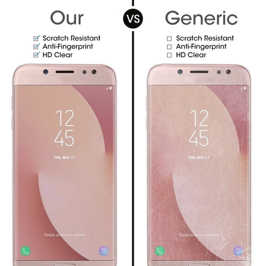 For Galaxy J7 (2017) (US Version) 0.3mm 9H Surface Hardness 2.5D Explosion-proof Non-full Screen Tempered Glass Screen Film, For Galaxy J7 (2017)(US Version)(1 PC)