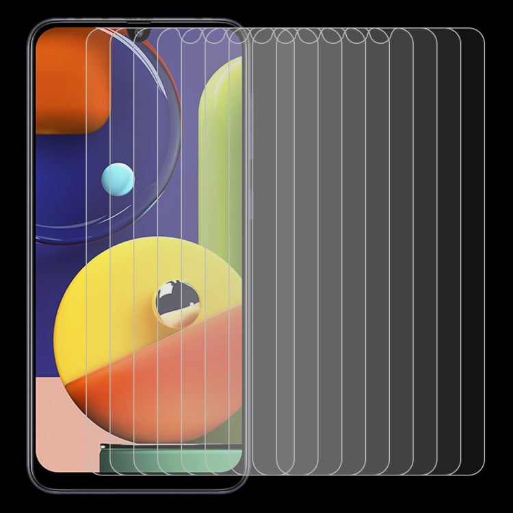 10 PCS For Galaxy A50s 2.5D Non-Full Screen Tempered Glass Film, For Galaxy A50s (2 PCS)