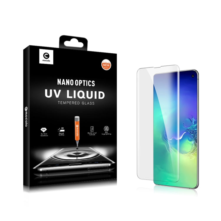 mocolo 9H 3D Full Screen UV Screen Film for Galaxy S10+, Support Fingerprint Unlock