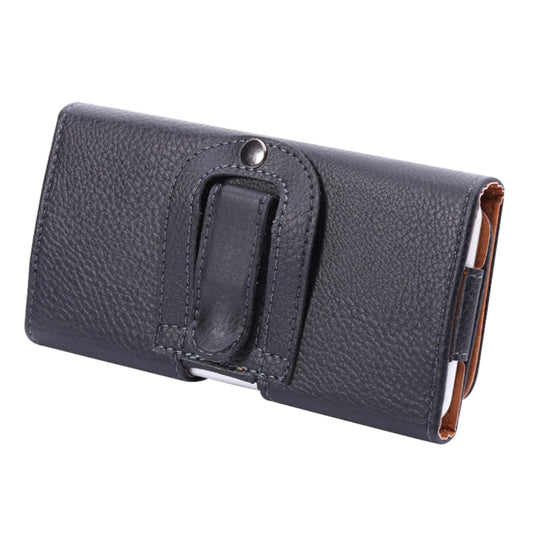 For iPhone X & Galaxy S7 / G930 & S6 Edge / G925 & S6 / G920 & S5 / G900 & Grand DUOS I9082 Litchi Texture Vertical Flip Leather Case Waist Bag with Back Splint