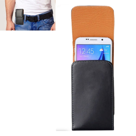 For iPhone X & Galaxy S7 & S6 / G920 Crazy Horse Texture Vertical Flip Leather Case / Waist Bag with Back Splint