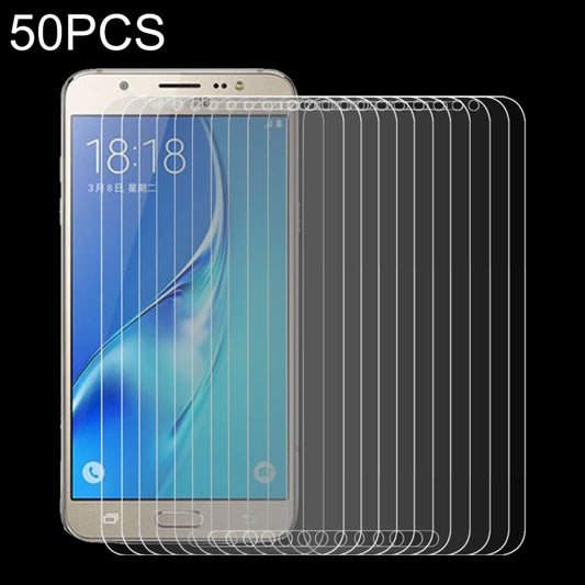 50 PCS HAWEEL 0.26mm 9H+ Surface Hardness 2.5D Explosion-proof Tempered Glass Film for Galaxy J7 / J700, For Galaxy J7 / J700