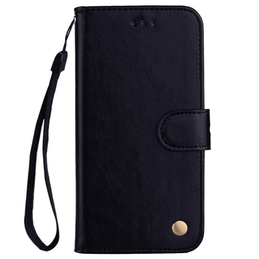For Galaxy A8 (2018) Business Style Oil Wax Texture Horizontal Flip Leather Case with Holder & Card Slots & Wallet